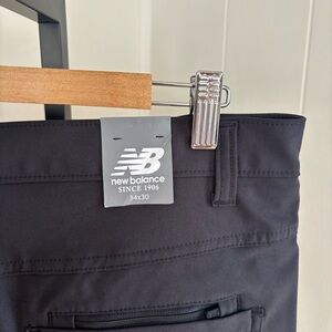 New Balance Mens Black Performance Stretch Chino Pants NWT Athleisure 34x29